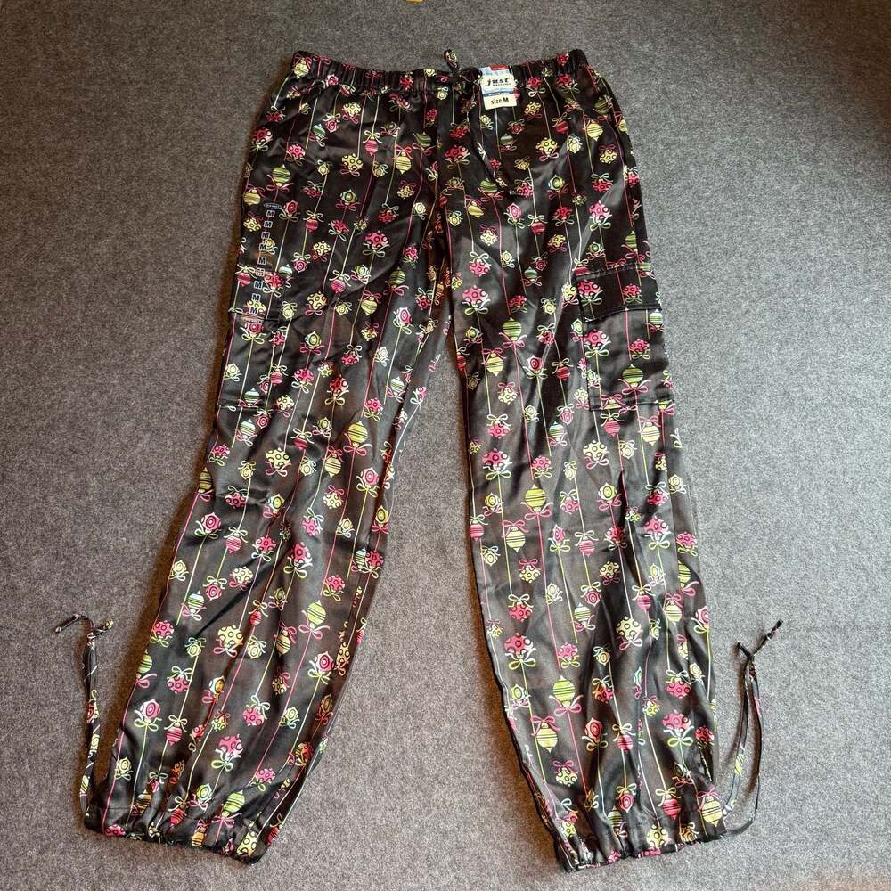 Old Navy Just Bottoms Women's Satin Pajama Cargo Lounge Pants Size M